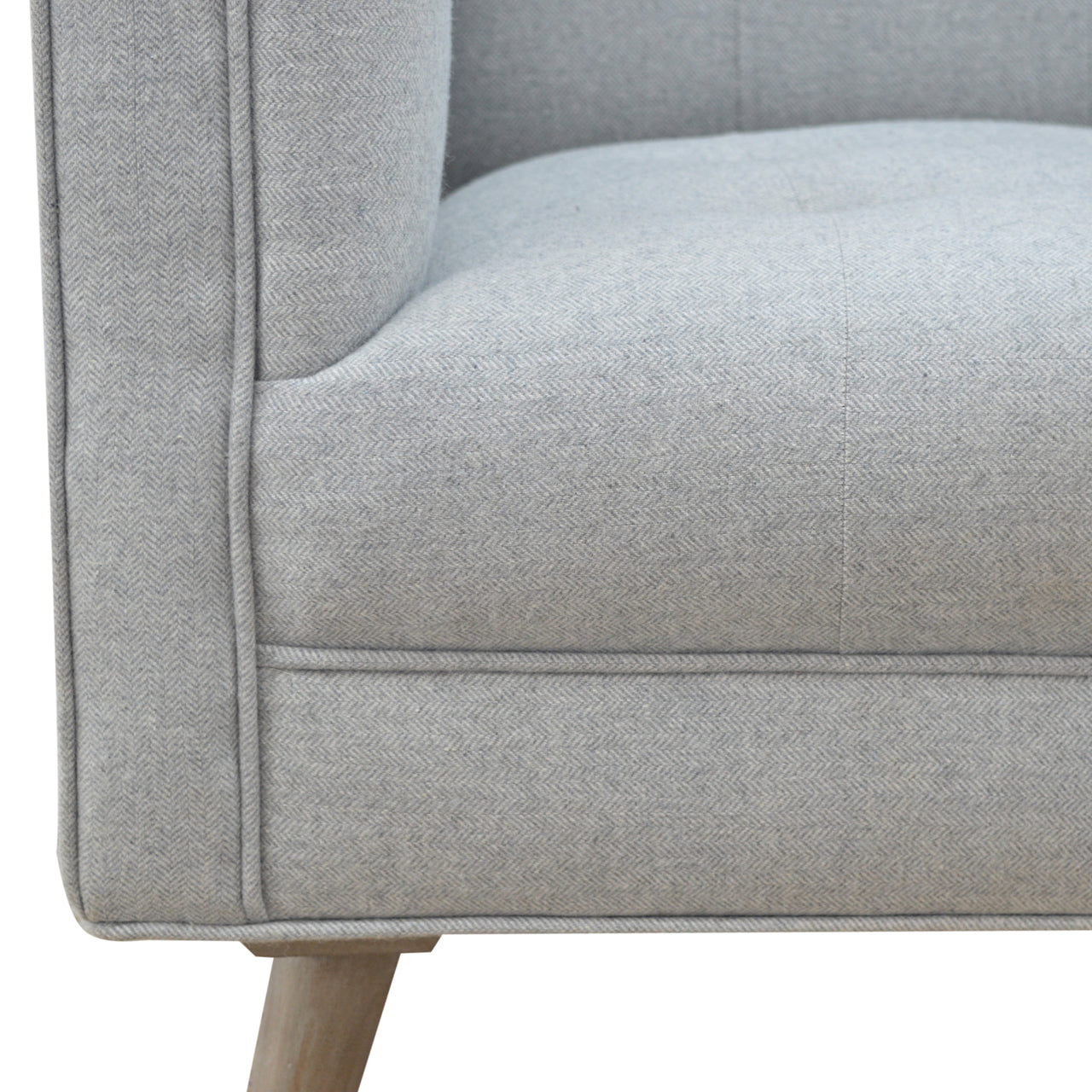 Grey Tweed Armchair - Luxe Home Comforts
