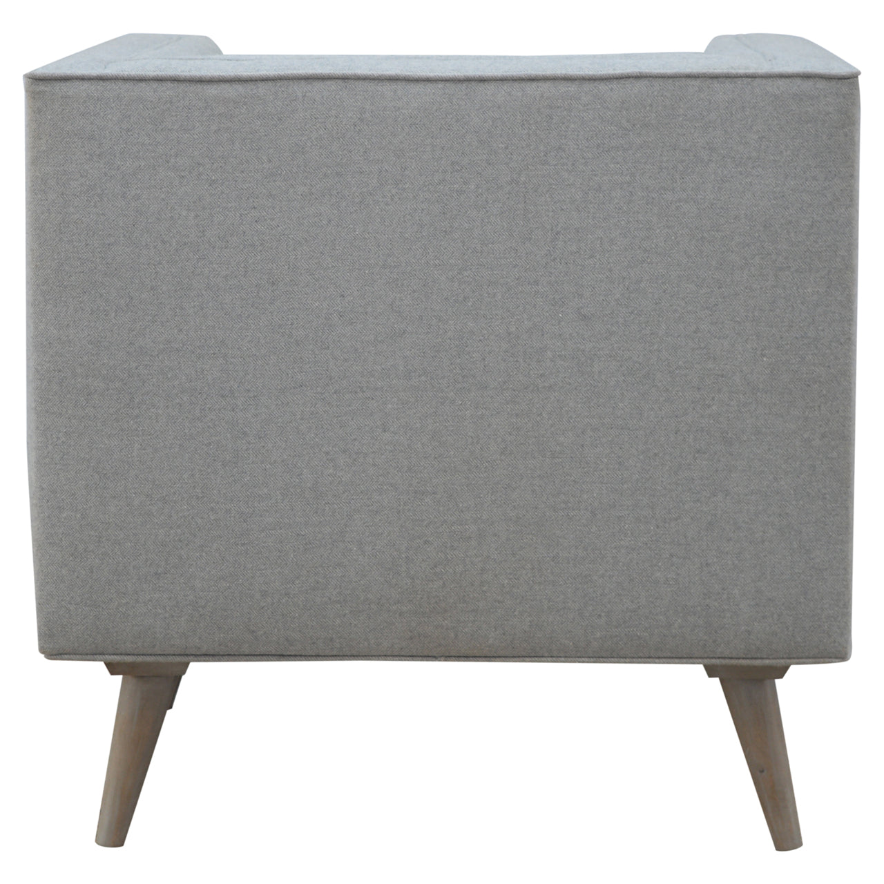 Grey Tweed Armchair - Luxe Home Comforts