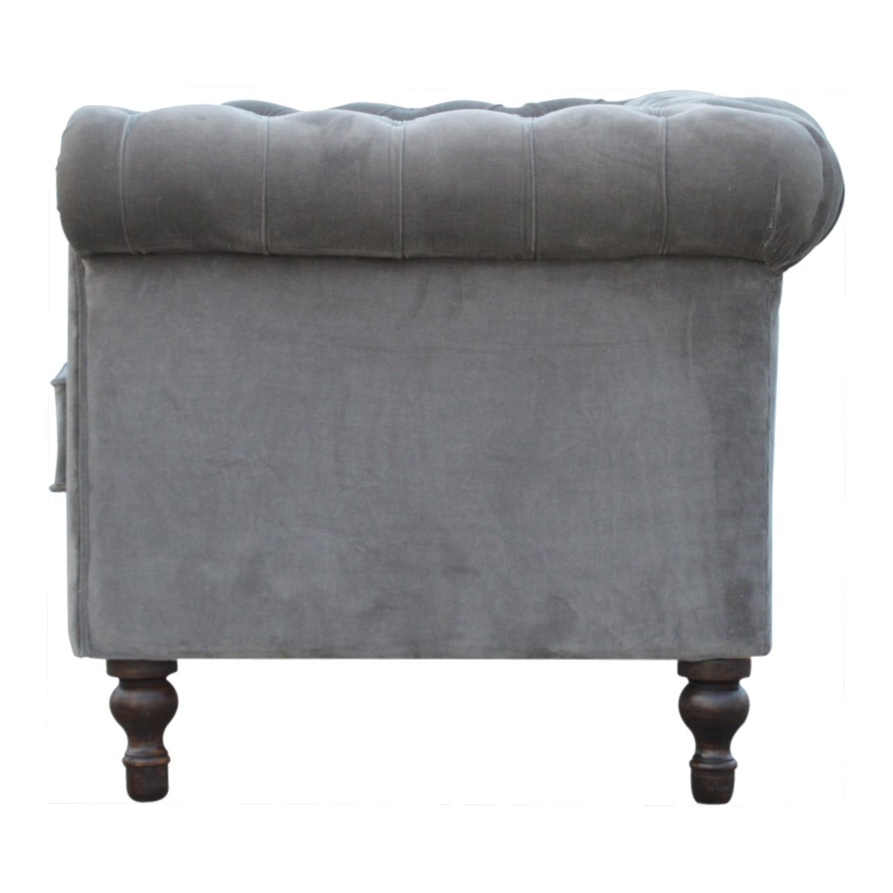 Grey Velvet Chesterfield Sofa - Luxe Home Comforts