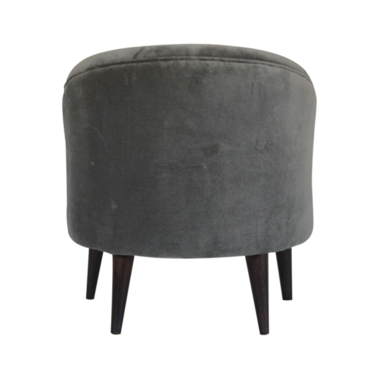 Grey Velvet Nordic Style Armchair - Luxe Home Comforts