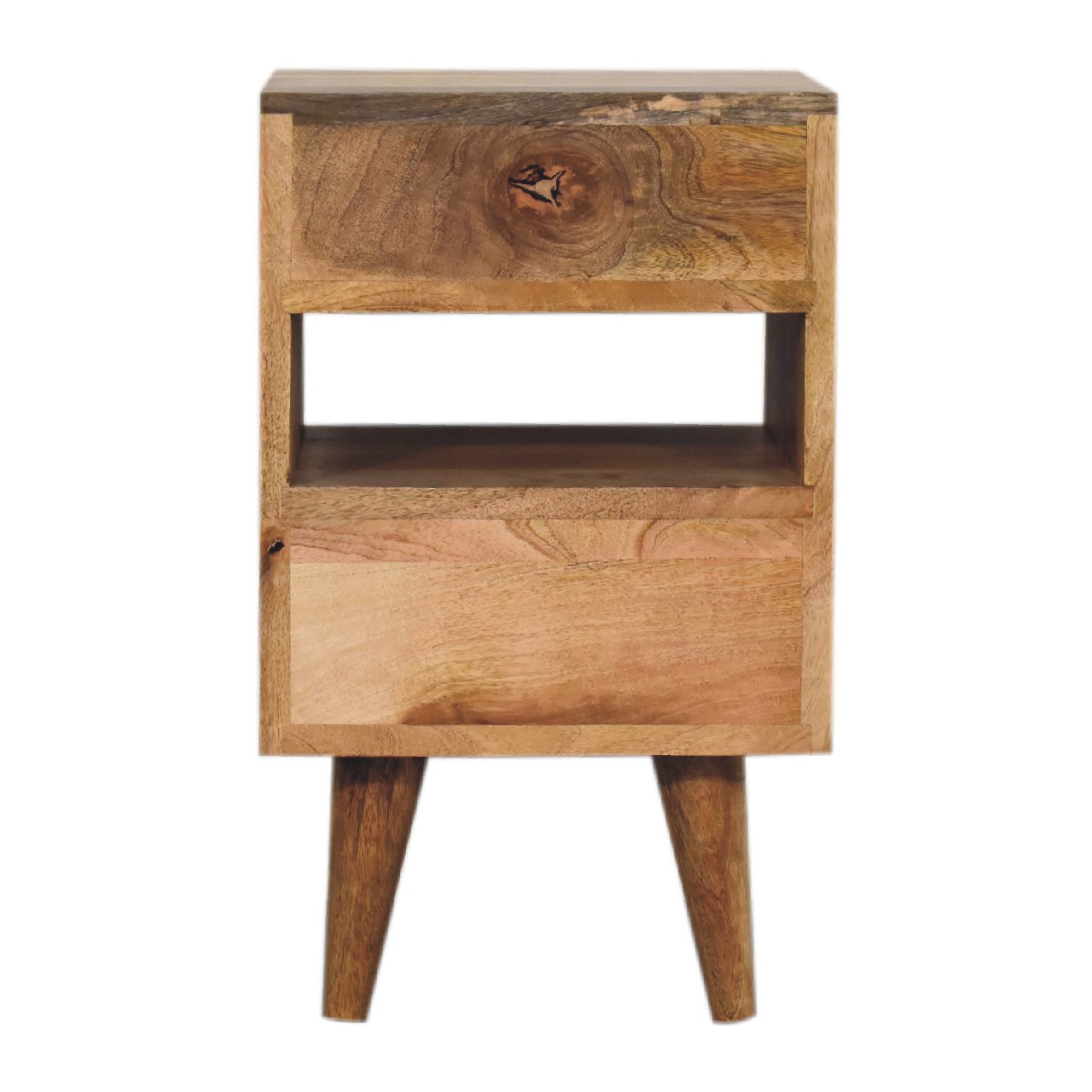 Mini Classic Multi Oak-ish Bedside Table - Luxe Home Comforts