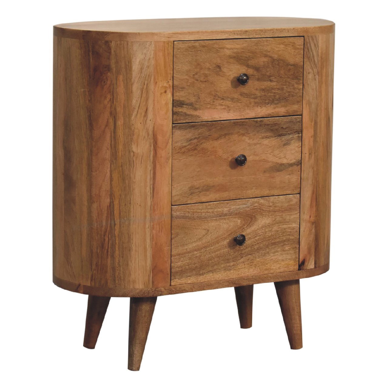 Mini Oak-ish Cabinet - Luxe Home Comforts