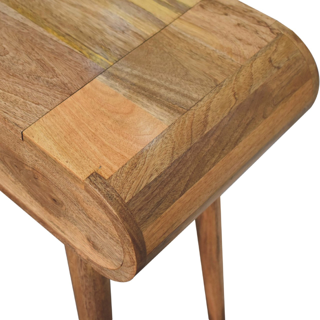 Mini Oak-ish Round Dressing Table - Luxe Home Comforts