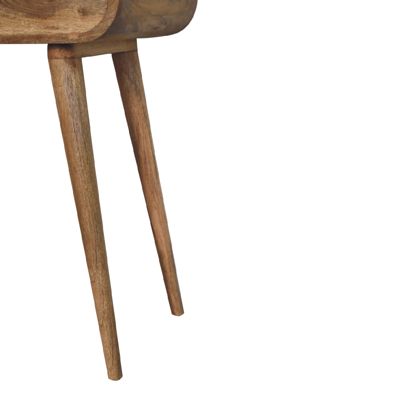 Mini Oak-ish Round Dressing Table - Luxe Home Comforts