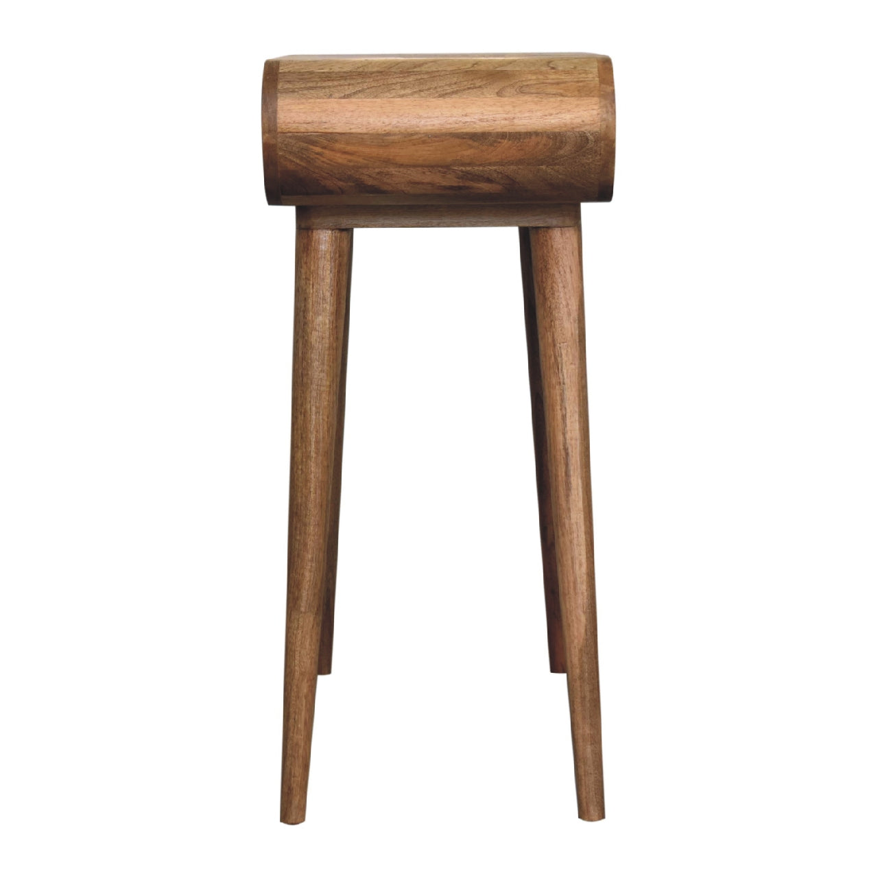 Mini Oak-ish Round Dressing Table - Luxe Home Comforts