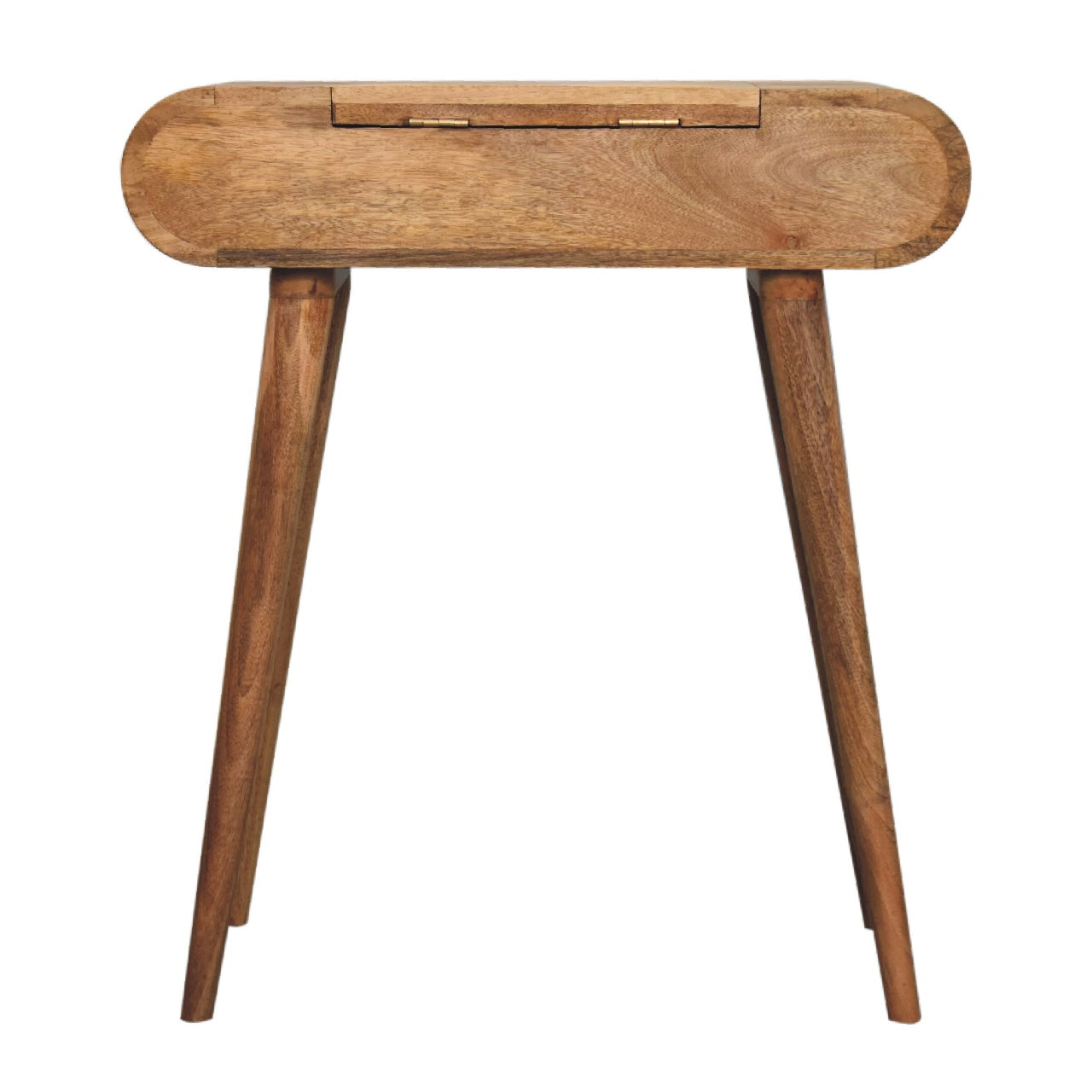 Mini Oak-ish Round Dressing Table - Luxe Home Comforts