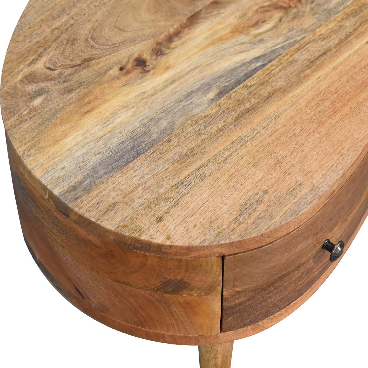 Mini Oak-ish Wave Coffee Table - Luxe Home Comforts