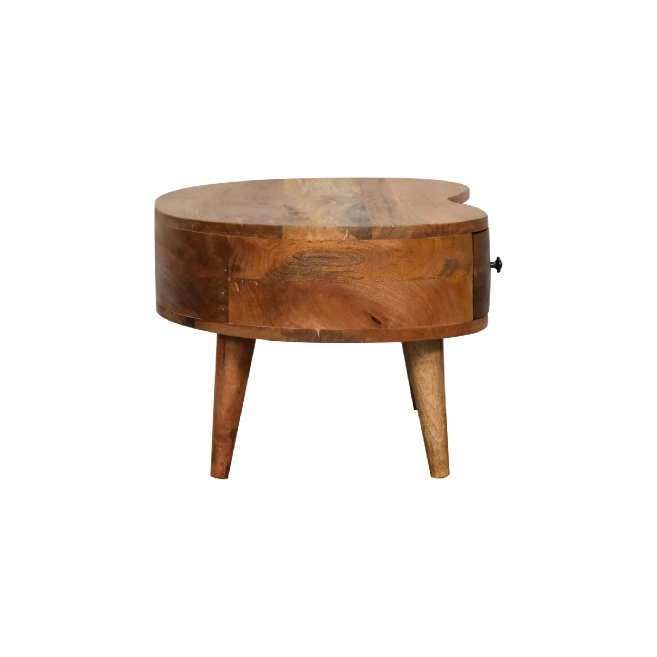 Mini Oak-ish Wave Coffee Table - Luxe Home Comforts