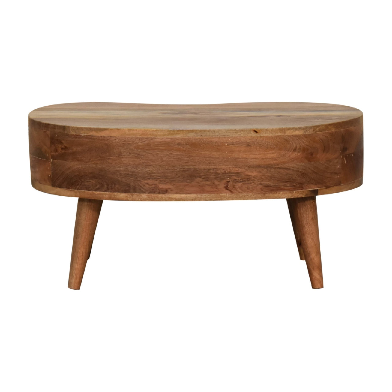 Mini Oak-ish Wave Coffee Table - Luxe Home Comforts