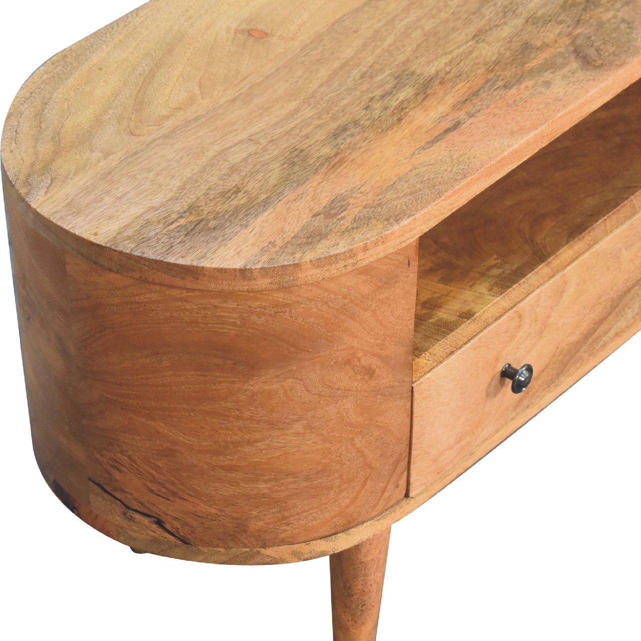 Mini Rounded Entertainment Unit - Luxe Home Comforts