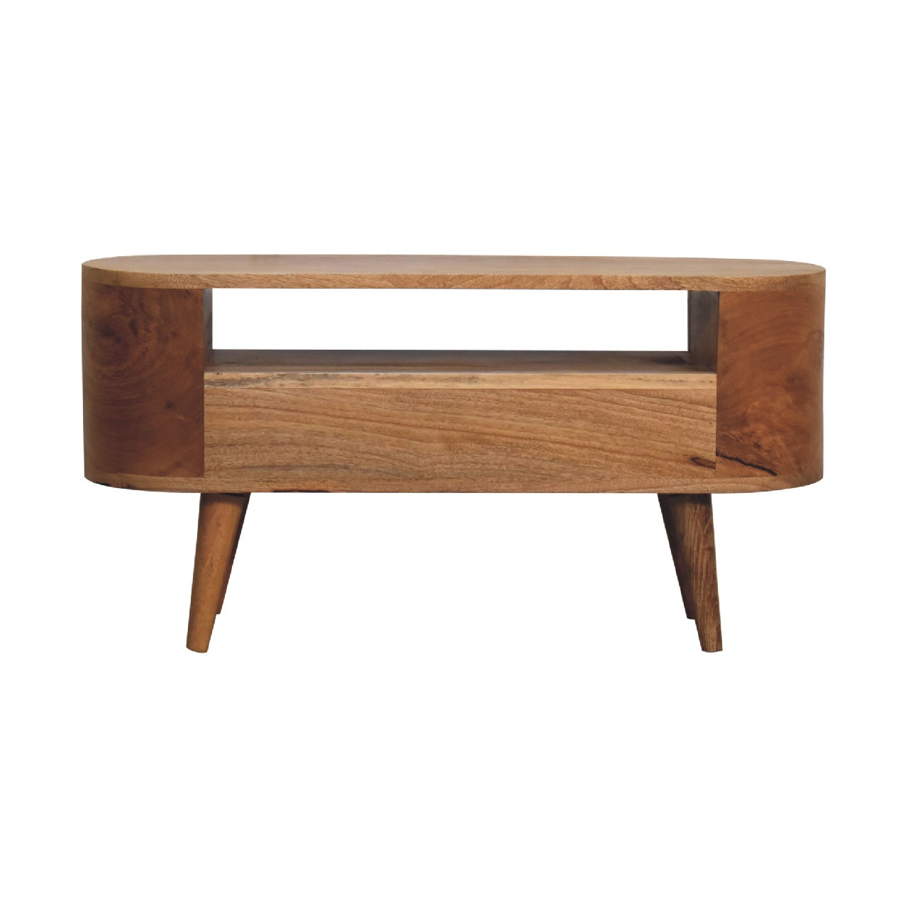 Mini Rounded Entertainment Unit - Luxe Home Comforts