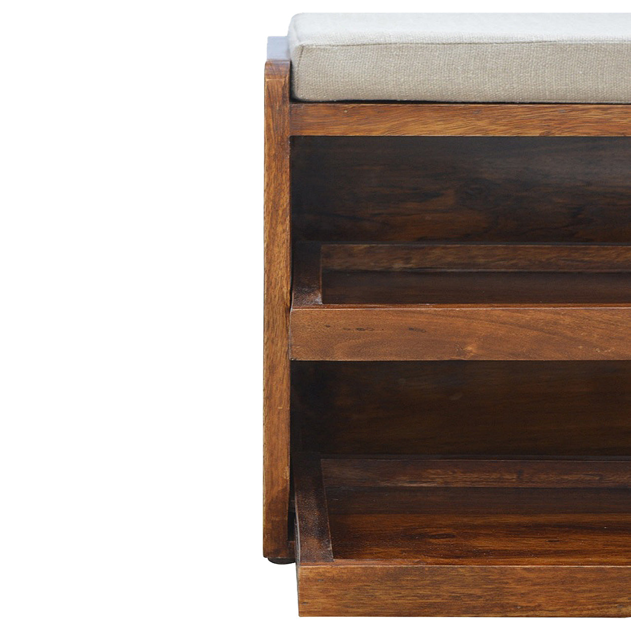 Mud Linen Pull out Shoe Bench - Luxe Home Comforts