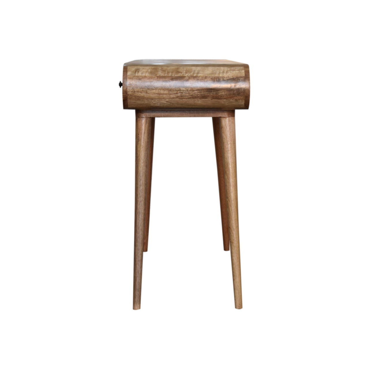 Oak-ish Round Dressing Table - Luxe Home Comforts