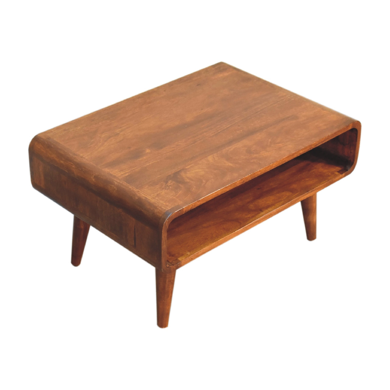 Open Chestnut Media Unit - Luxe Home Comforts