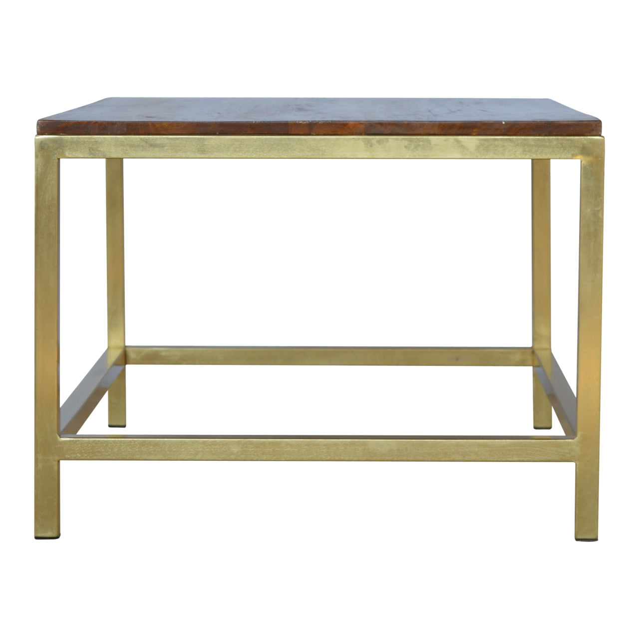 Rectangle Gold Coffee Table - Luxe Home Comforts