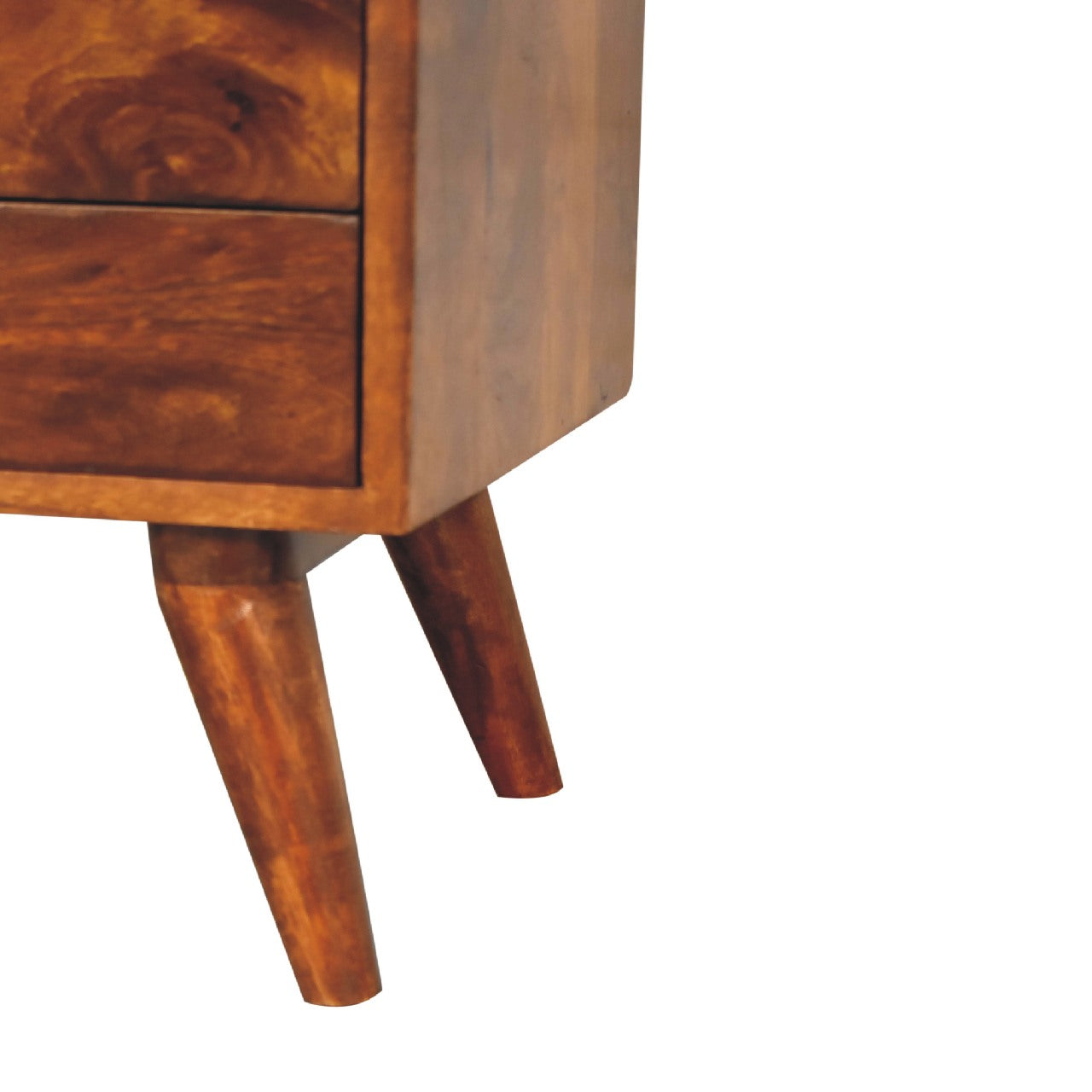 Round Chestnut Display Cabinet - Luxe Home Comforts