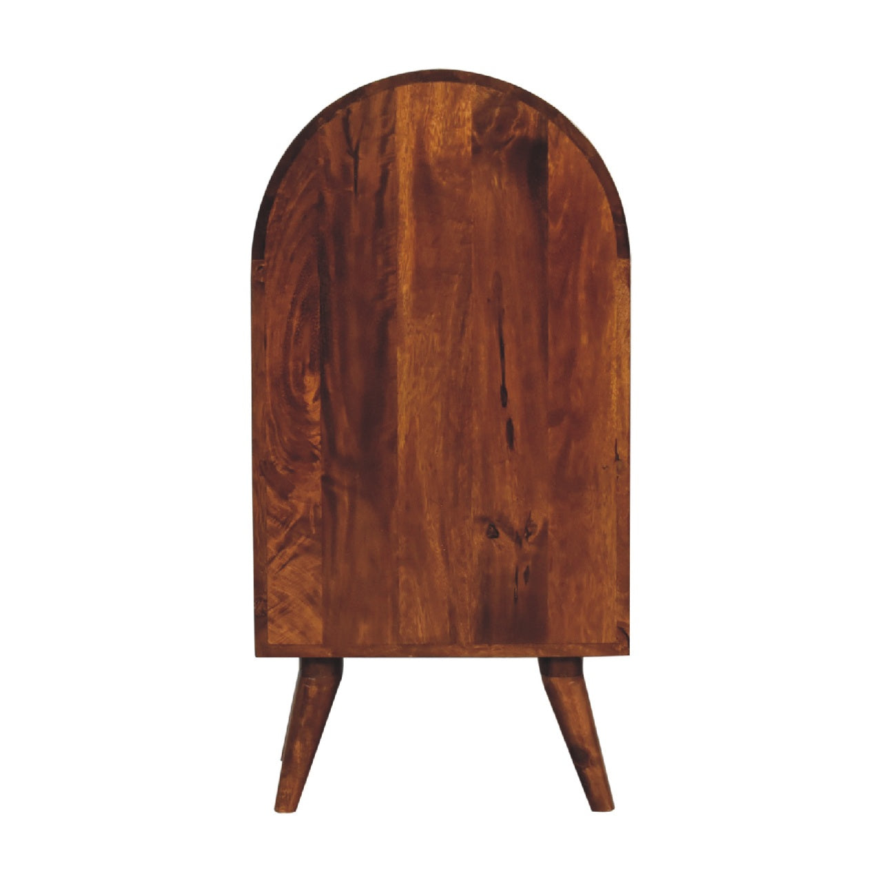 Round Chestnut Display Cabinet - Luxe Home Comforts