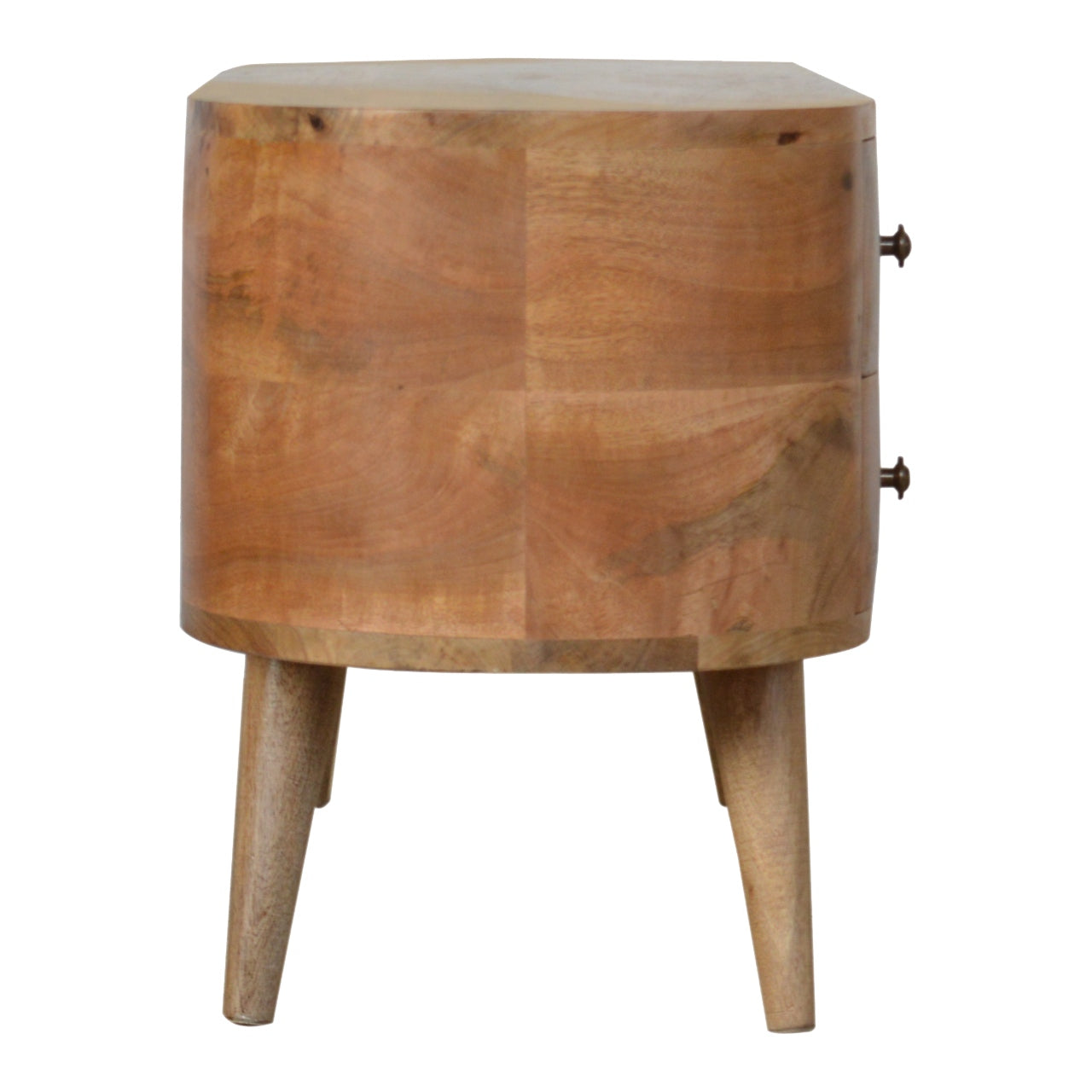 Rounded Entertainment Unit - Luxe Home Comforts