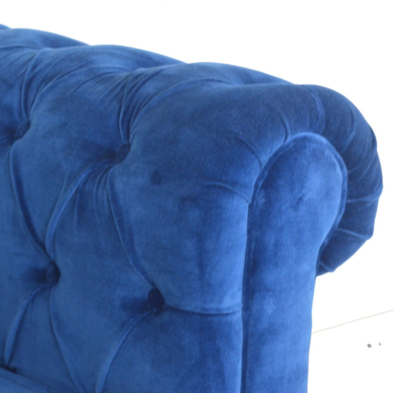 Royal Blue Velvet Chesterfield Sofa - Luxe Home Comforts