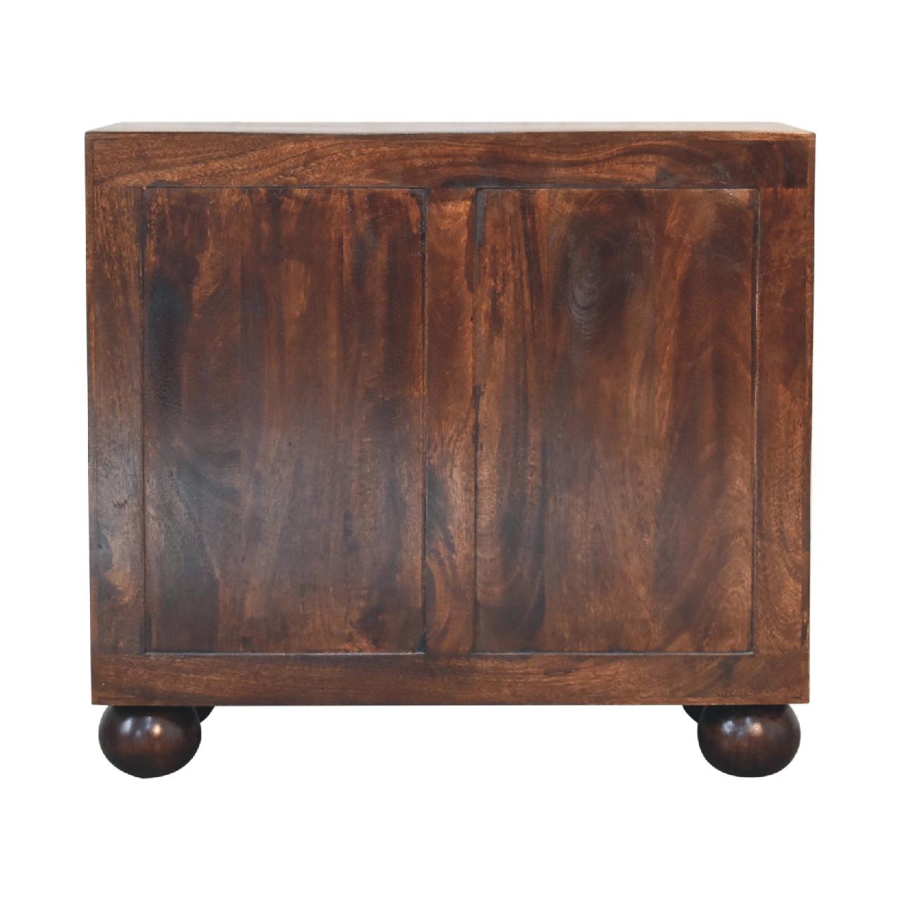 Sunrise Ball Walnut Cabinet - Luxe Home Comforts
