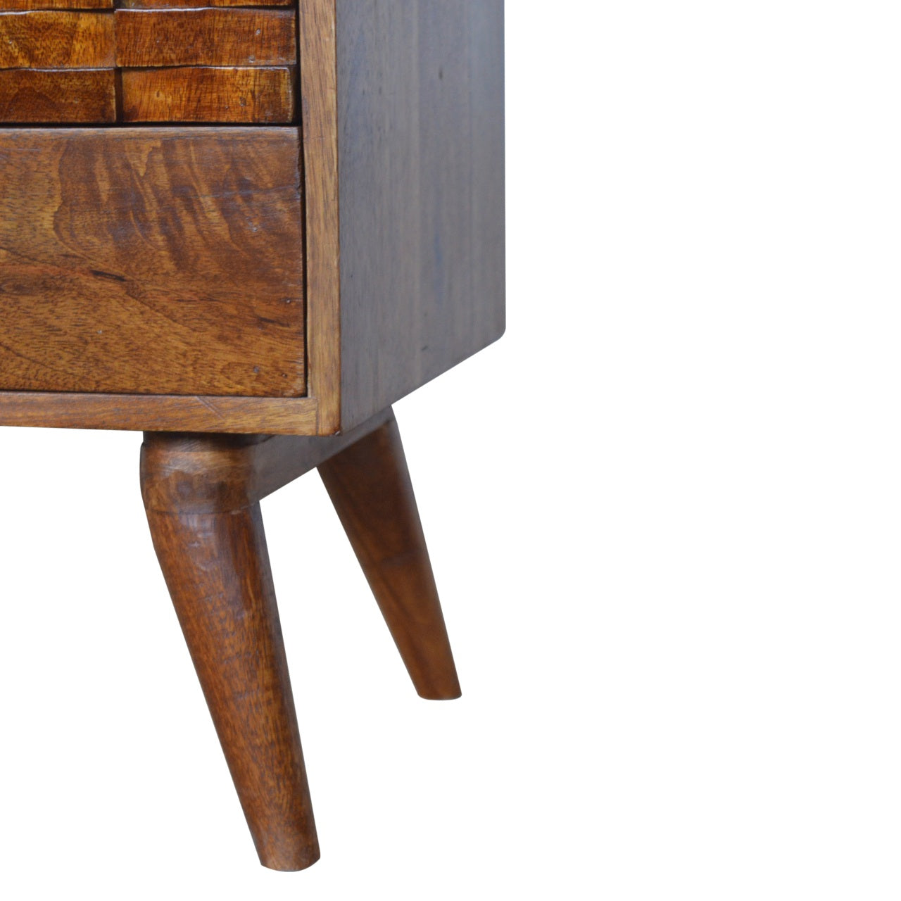 Tile Carved Chestnut TV Unit - Luxe Home Comforts