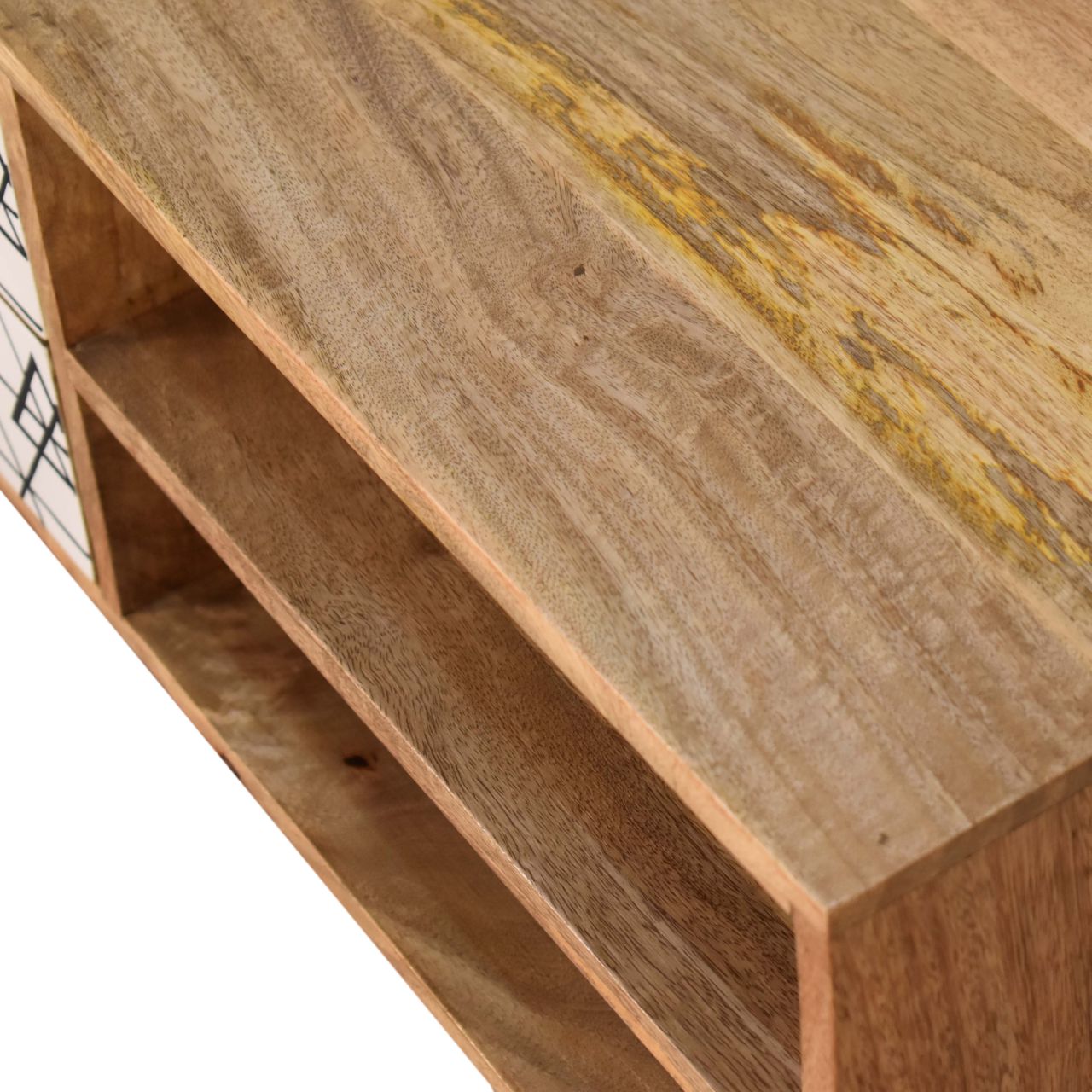 Triangle Printed Media Unit - Luxe Home Comforts