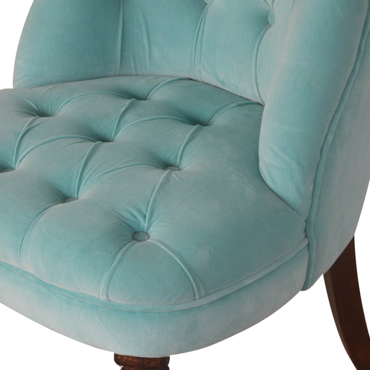 Turquoise Velvet Accent Chair - Luxe Home Comforts