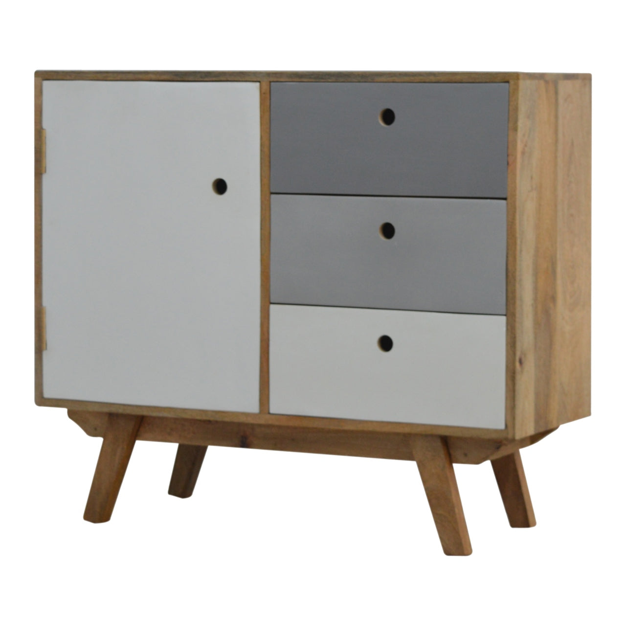 Two Tone Hand Painted Cabinet - Luxe Home Comforts