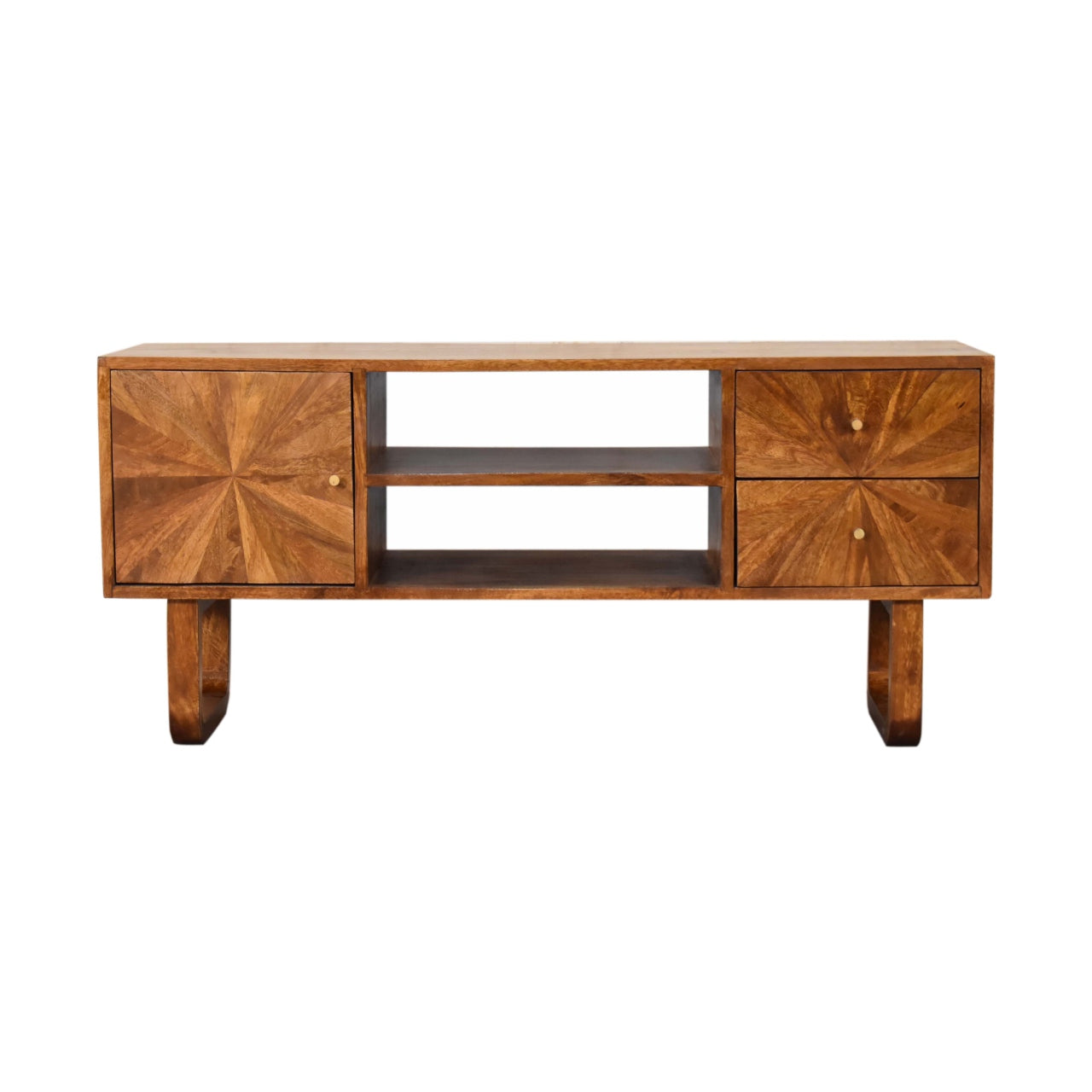 U-Chestnut Sunrise Media Unit - Luxe Home Comforts