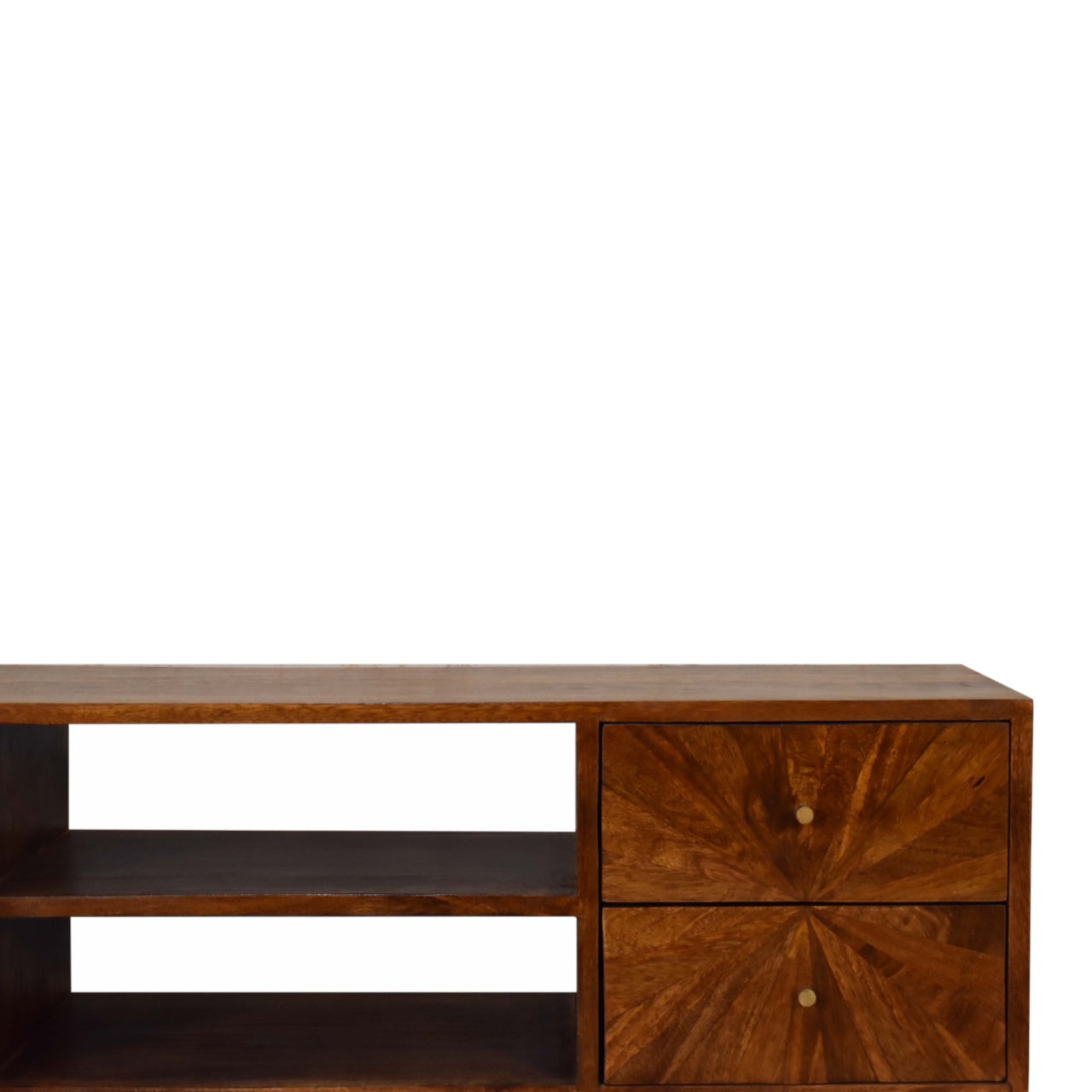 U-Chestnut Sunrise Media Unit - Luxe Home Comforts