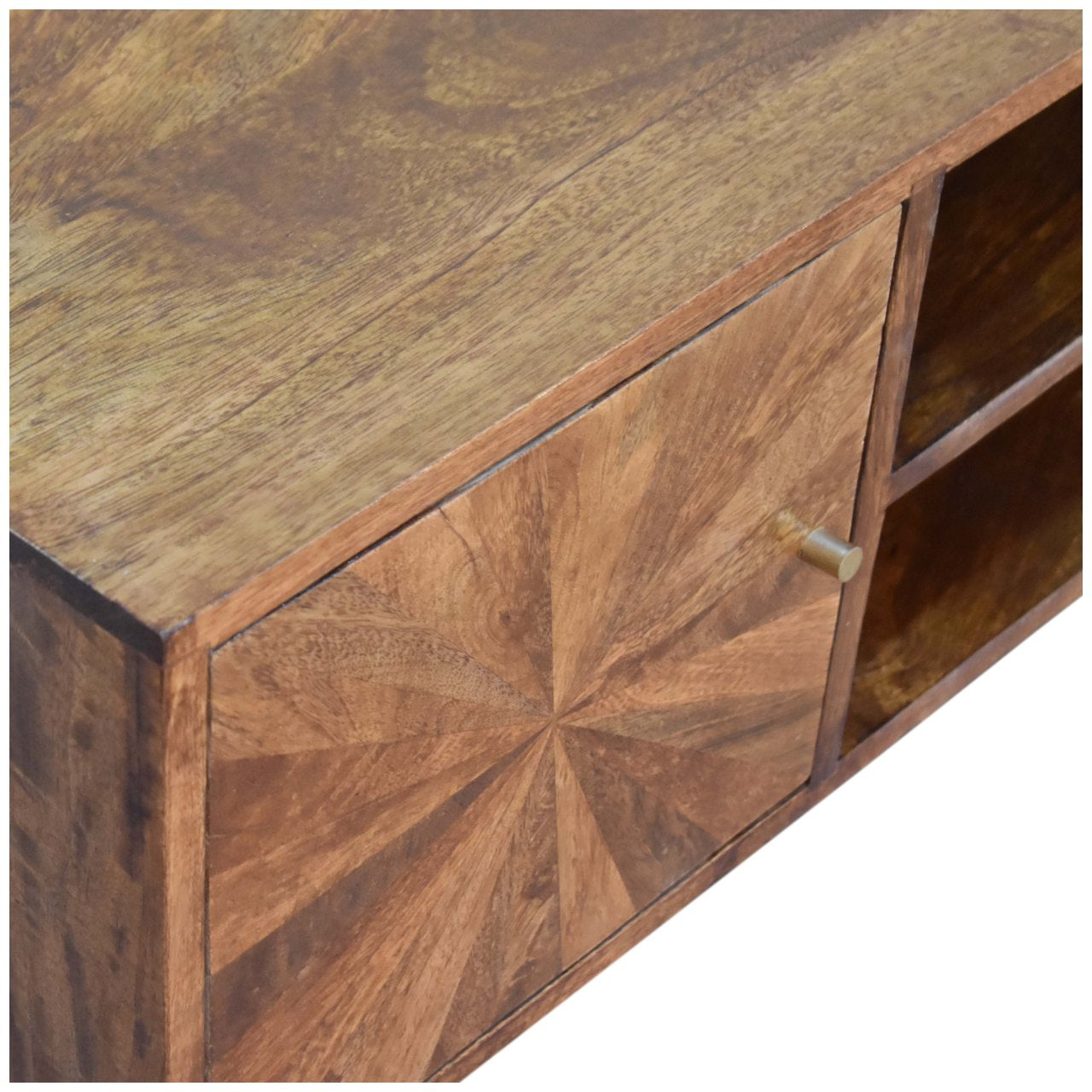 U-Chestnut Sunrise Media Unit - Luxe Home Comforts