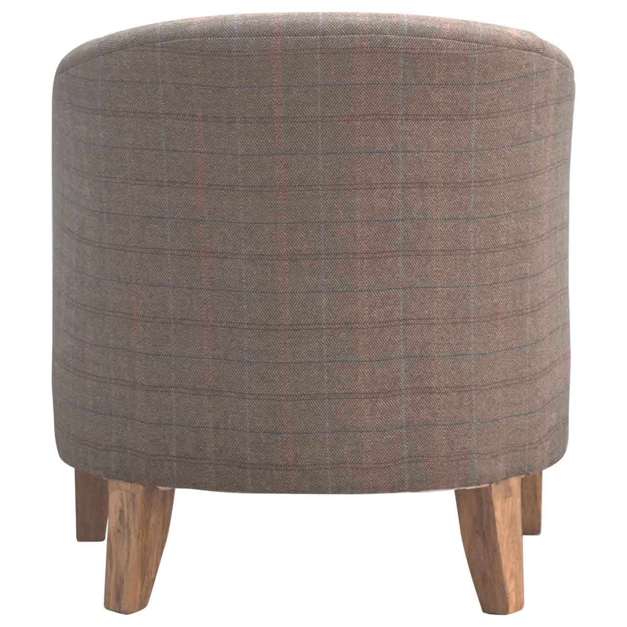 Upholstered Tweed Tub Chair - Luxe Home Comforts