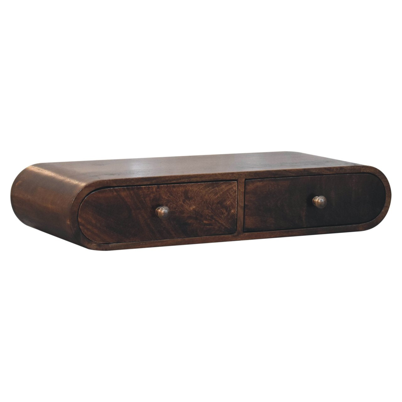 Wall Mounted California Walnut Console Table - Luxe Home Comforts