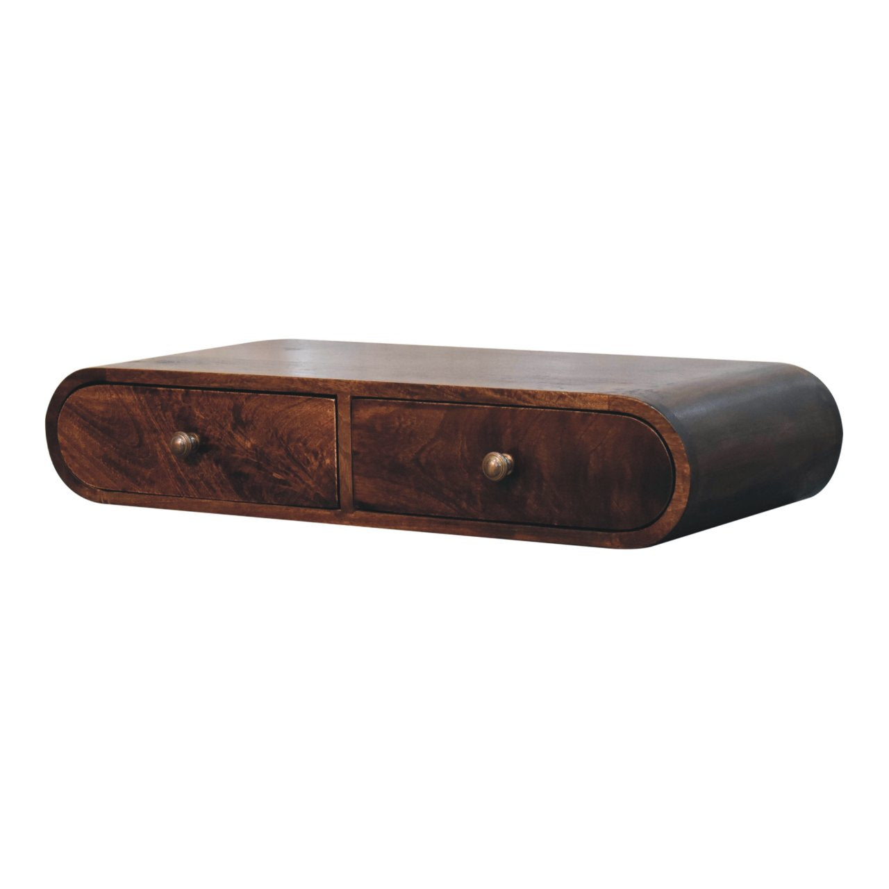 Wall Mounted California Walnut Console Table - Luxe Home Comforts