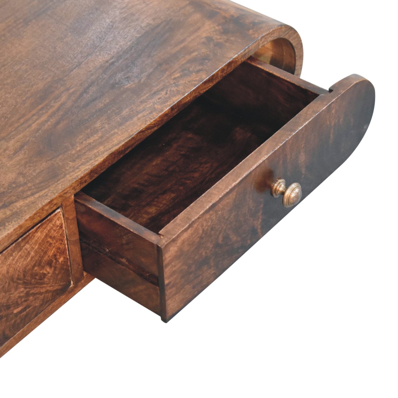 Wall Mounted California Walnut Console Table - Luxe Home Comforts
