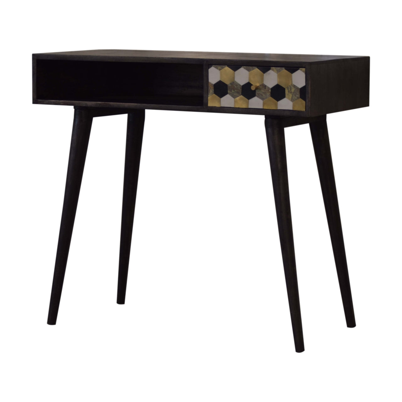 Walnut Block Writing Desk - Luxe Home Comforts