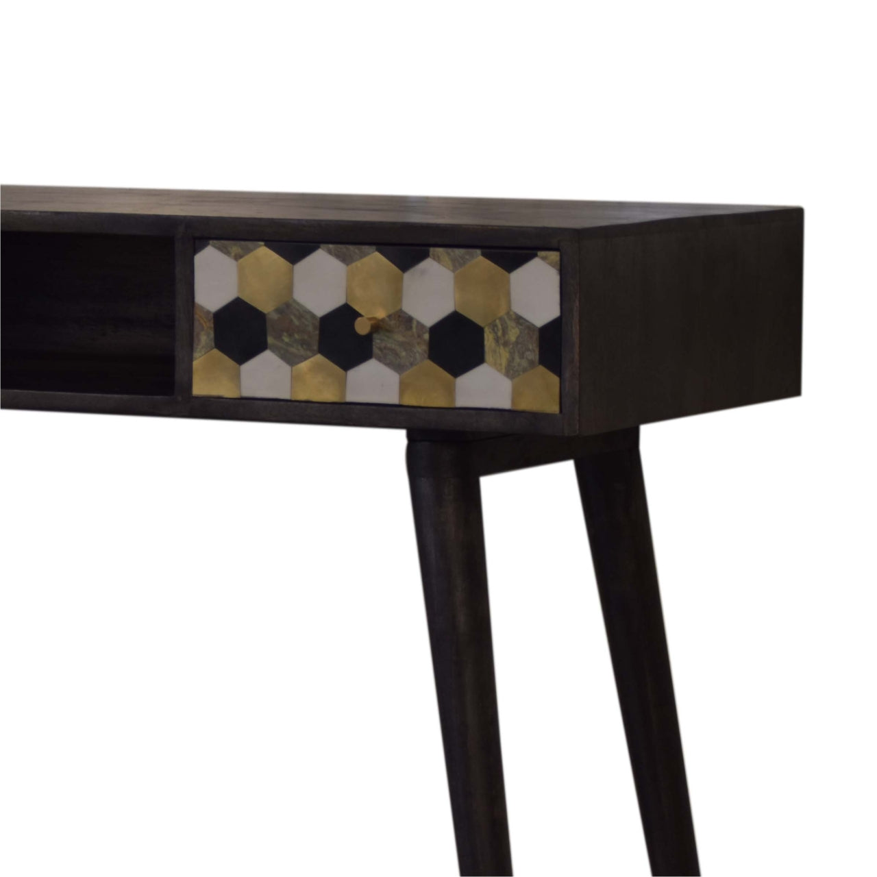 Walnut Block Writing Desk - Luxe Home Comforts