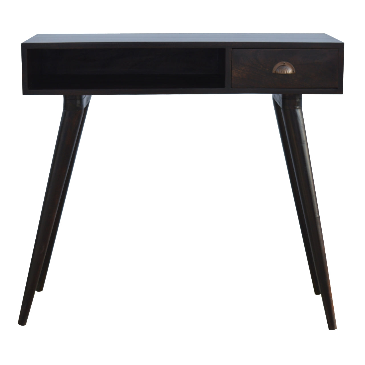 Walnut Open Shelf Writing Desk - Luxe Home Comforts