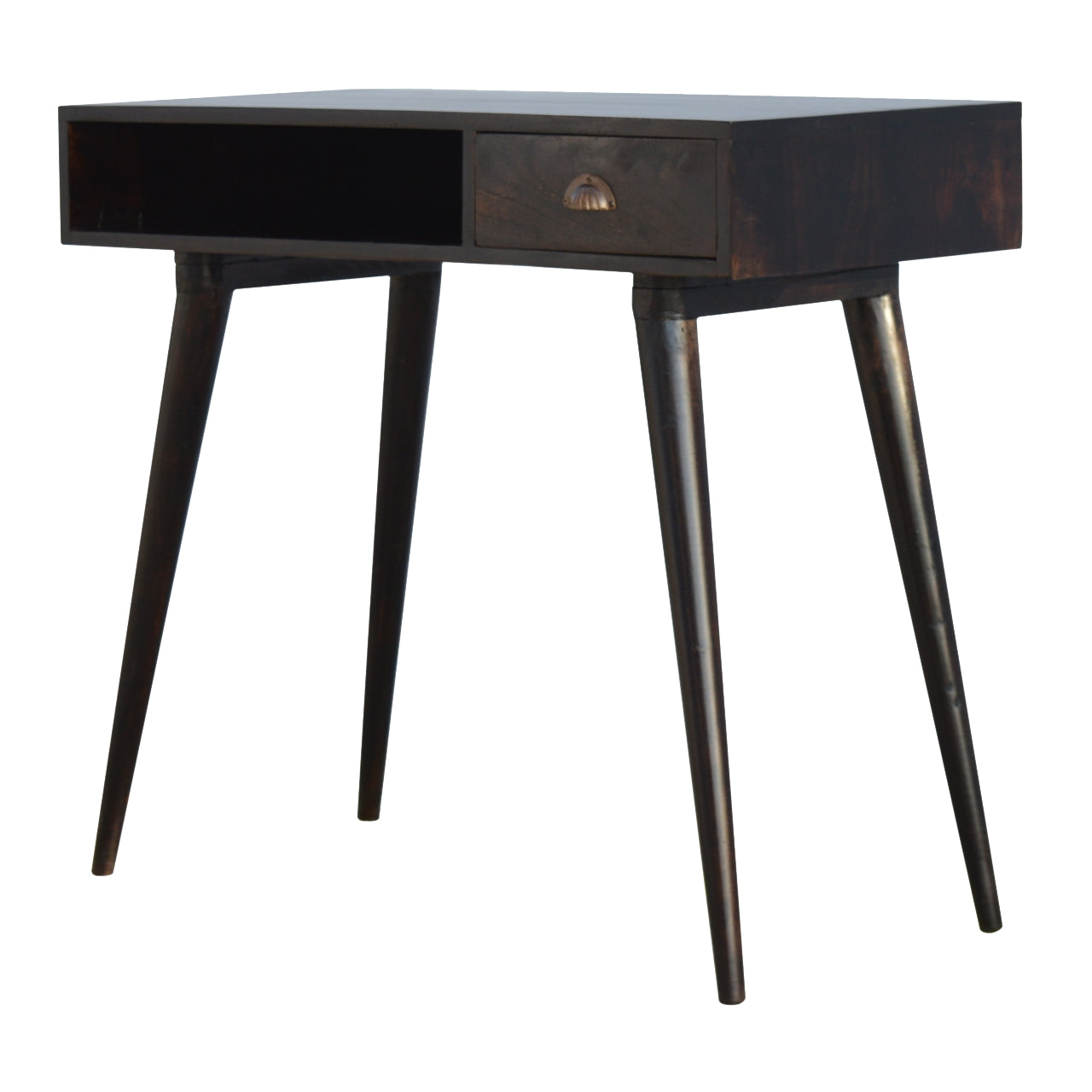 Walnut Open Shelf Writing Desk - Luxe Home Comforts