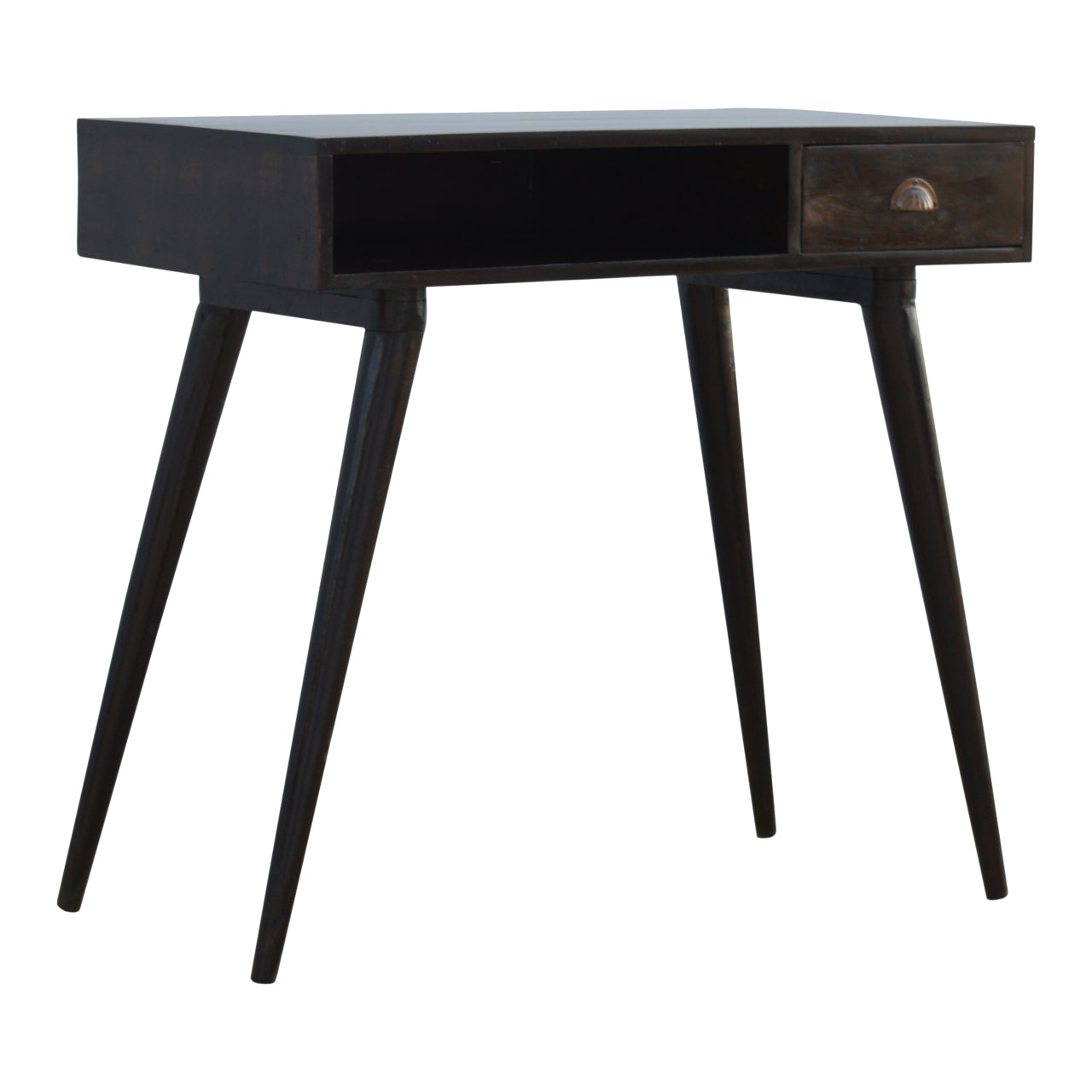 Walnut Open Shelf Writing Desk - Luxe Home Comforts