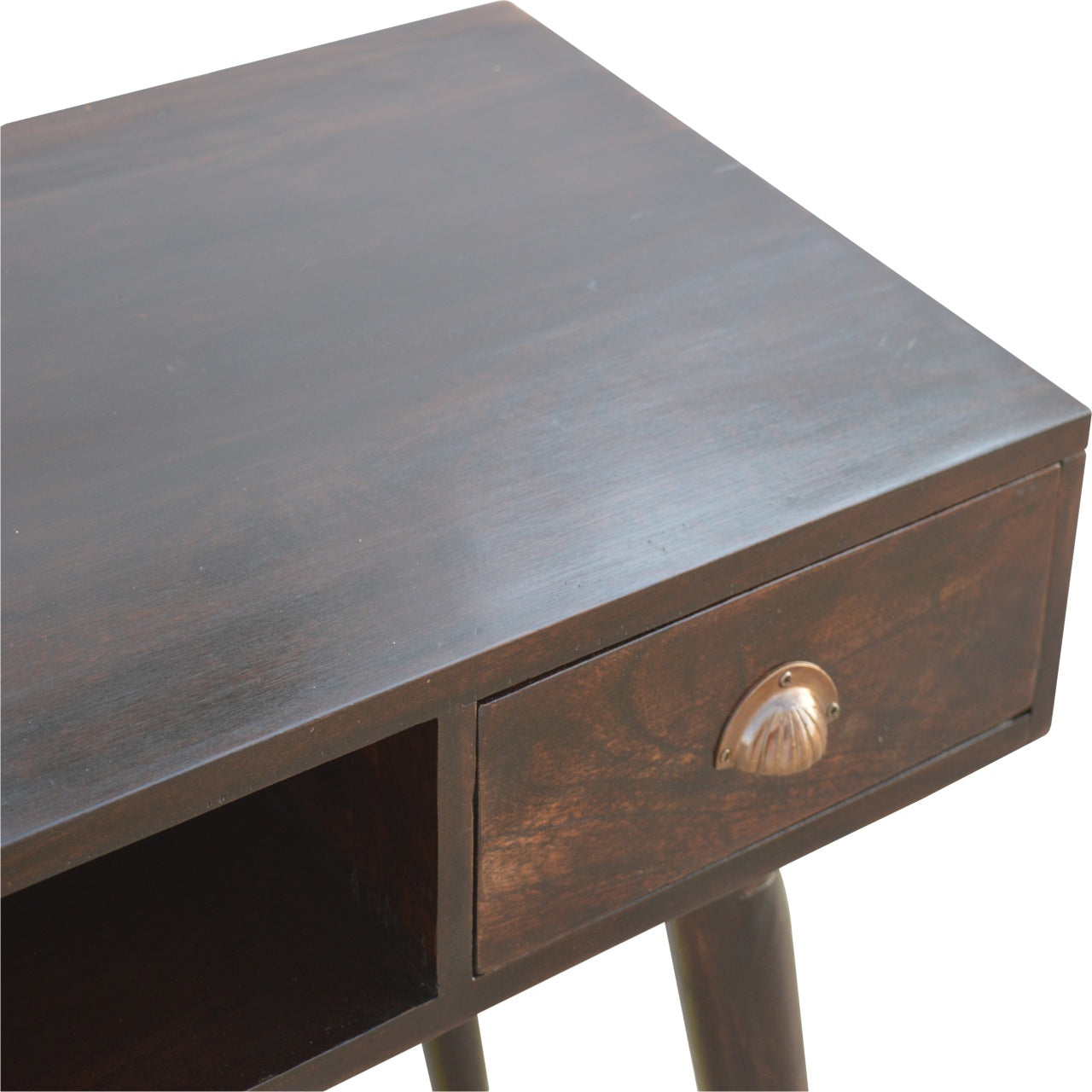 Walnut Open Shelf Writing Desk - Luxe Home Comforts