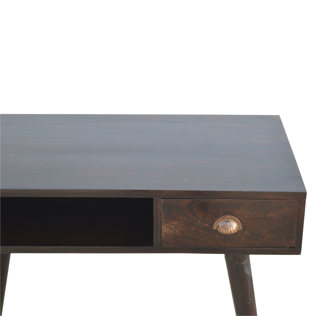 Walnut Open Shelf Writing Desk - Luxe Home Comforts