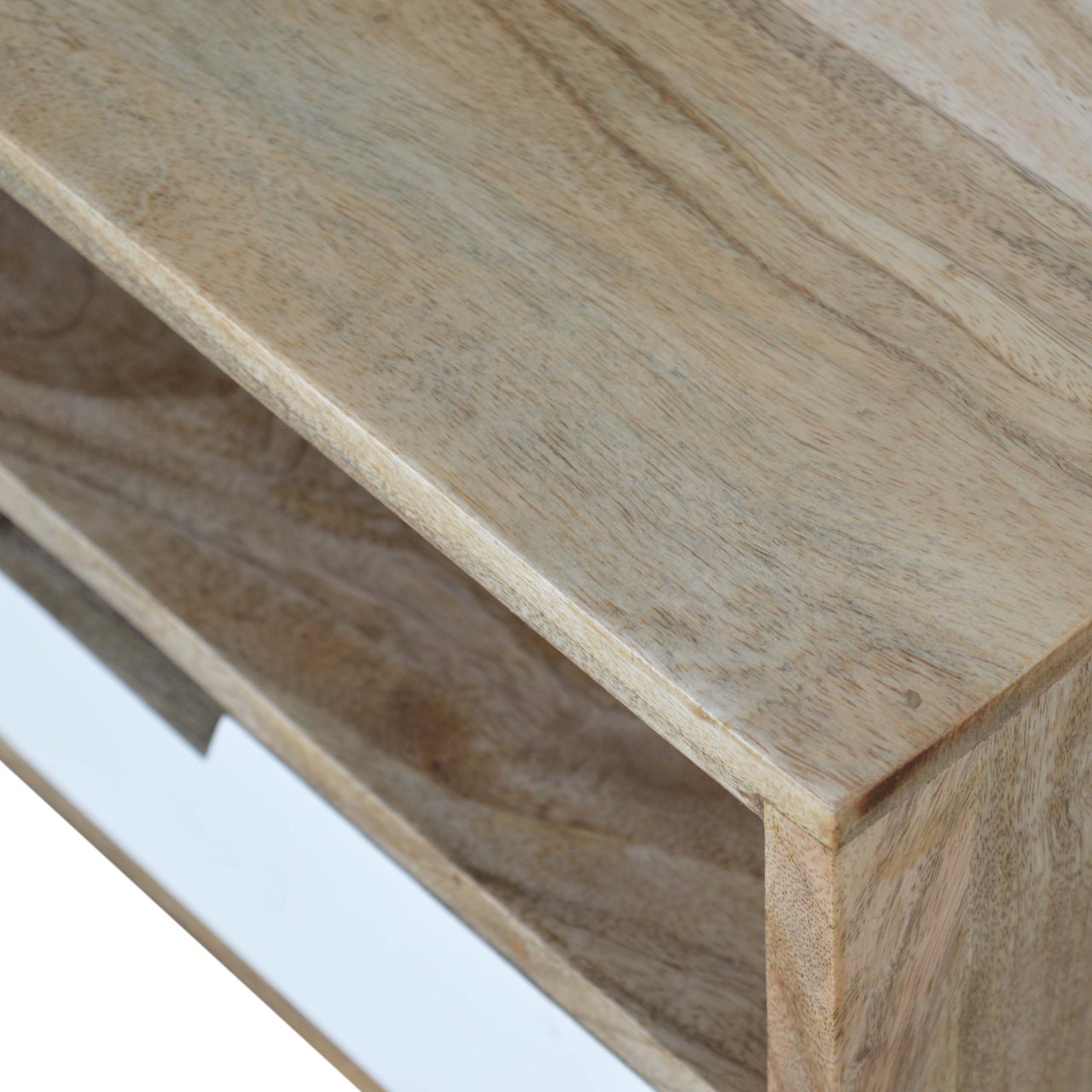 White Painted Drawer Bedside Table - Luxe Home Comforts