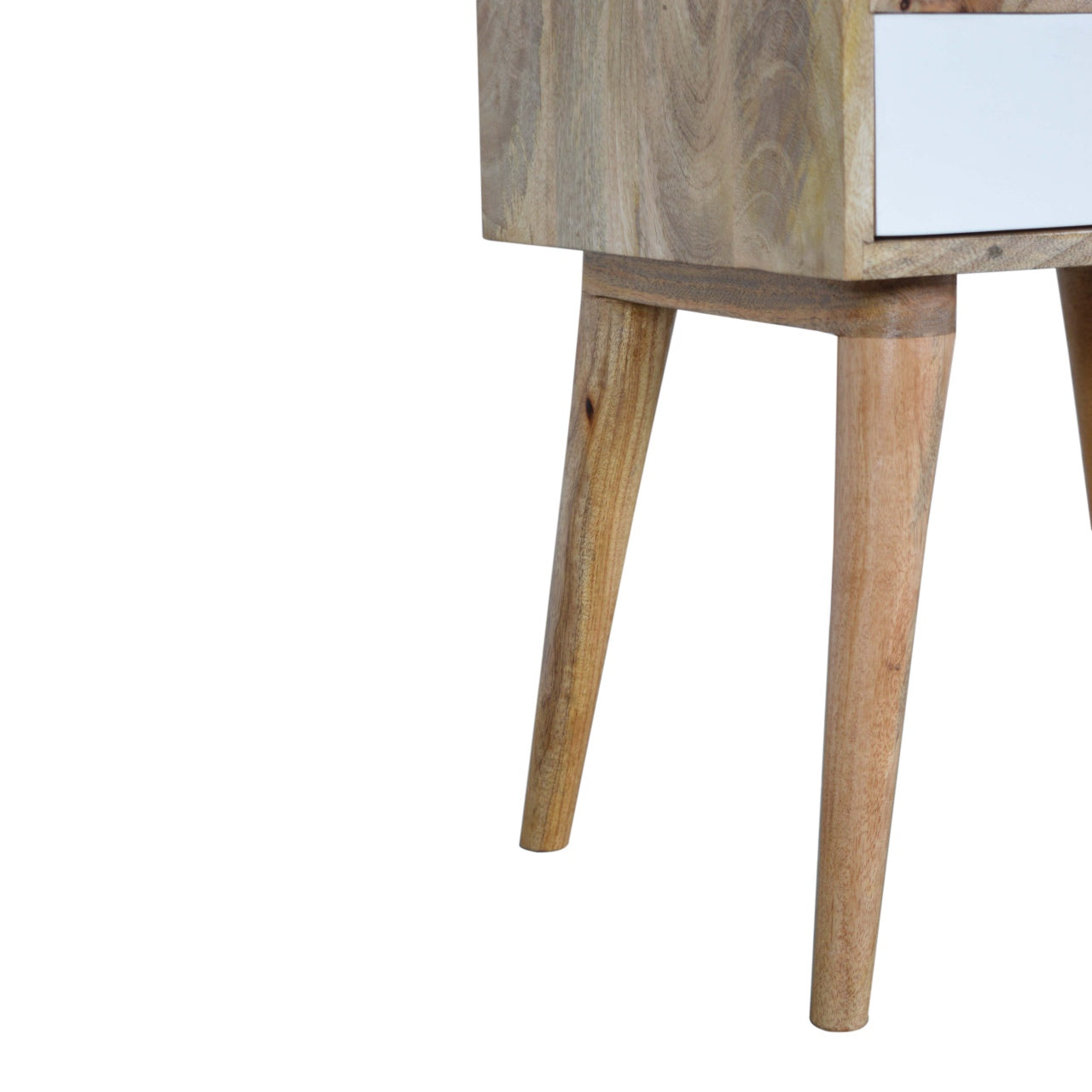 White Painted Drawer Bedside Table - Luxe Home Comforts