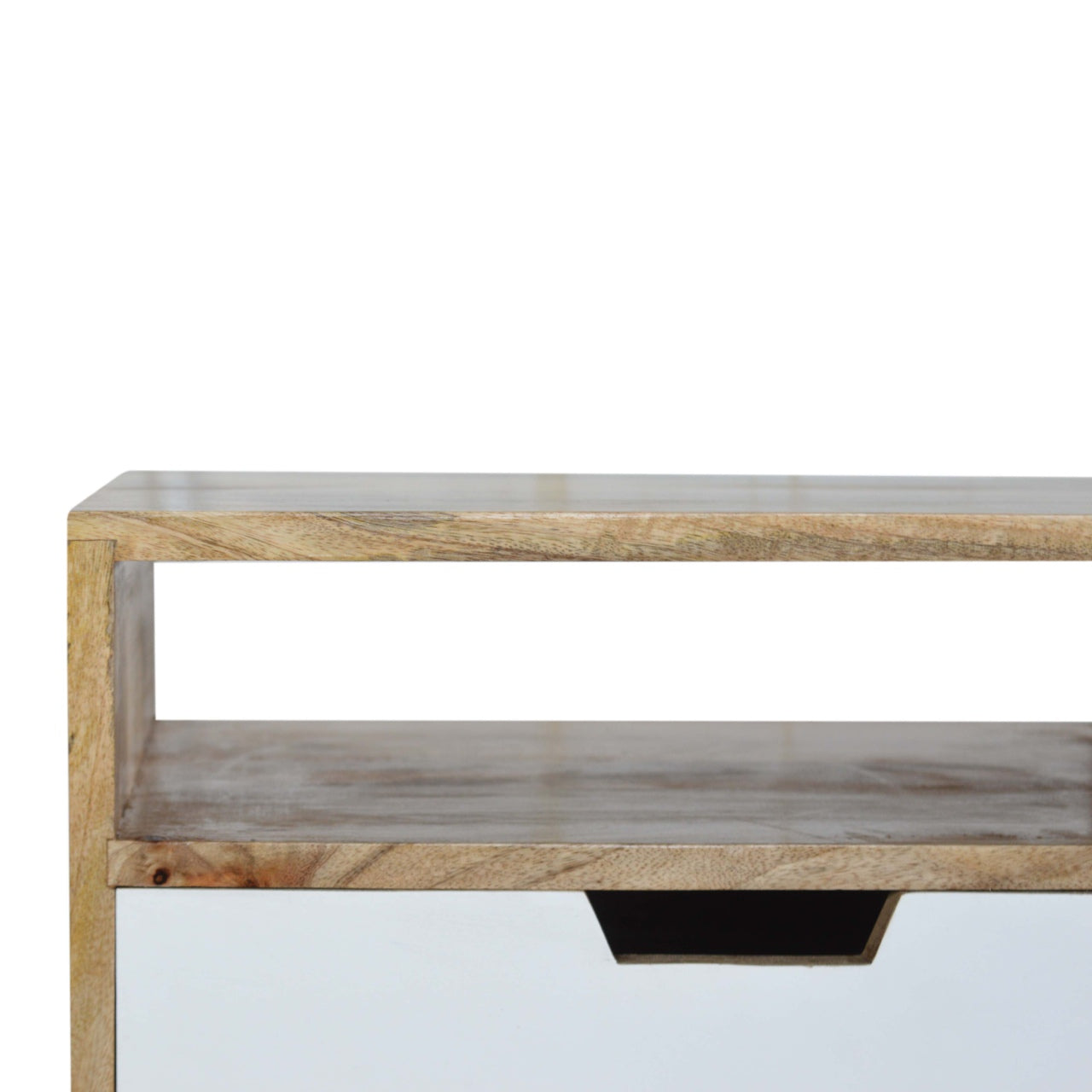 White Painted Drawer Bedside Table - Luxe Home Comforts