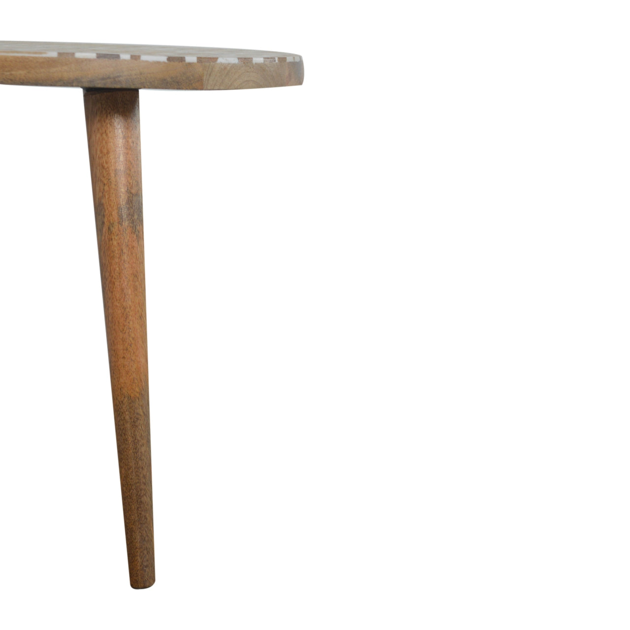 White Pattern Footstool Set of 2 - Luxe Home Comforts