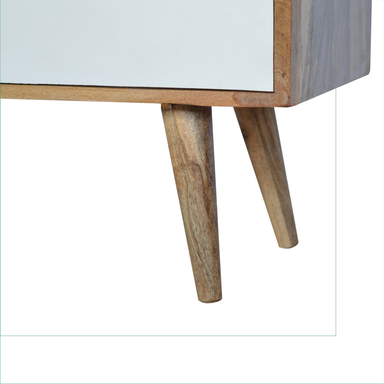 White Sliding Media Unit - Luxe Home Comforts