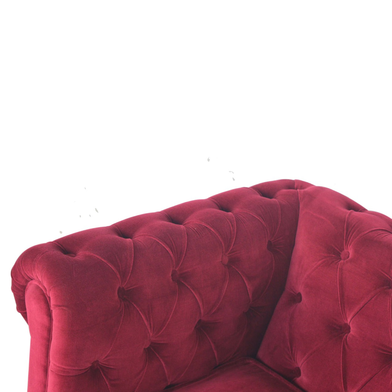 Wine Red Chesterfield Armchair - Luxe Home Comforts
