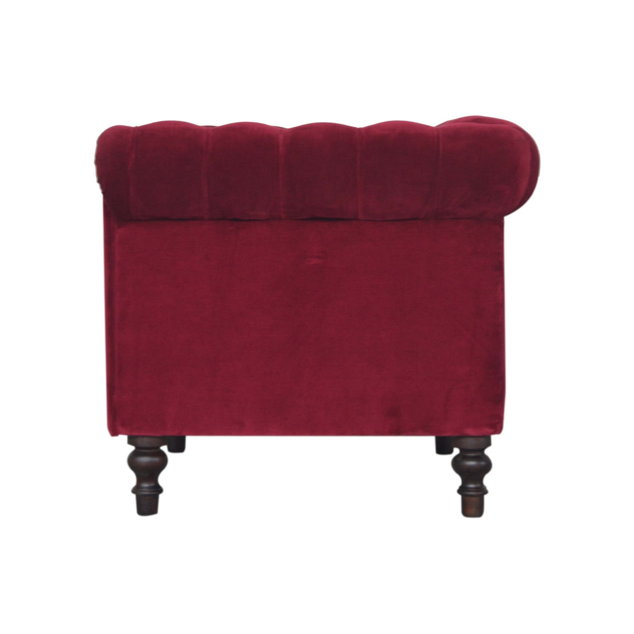 Wine Red Chesterfield Armchair - Luxe Home Comforts