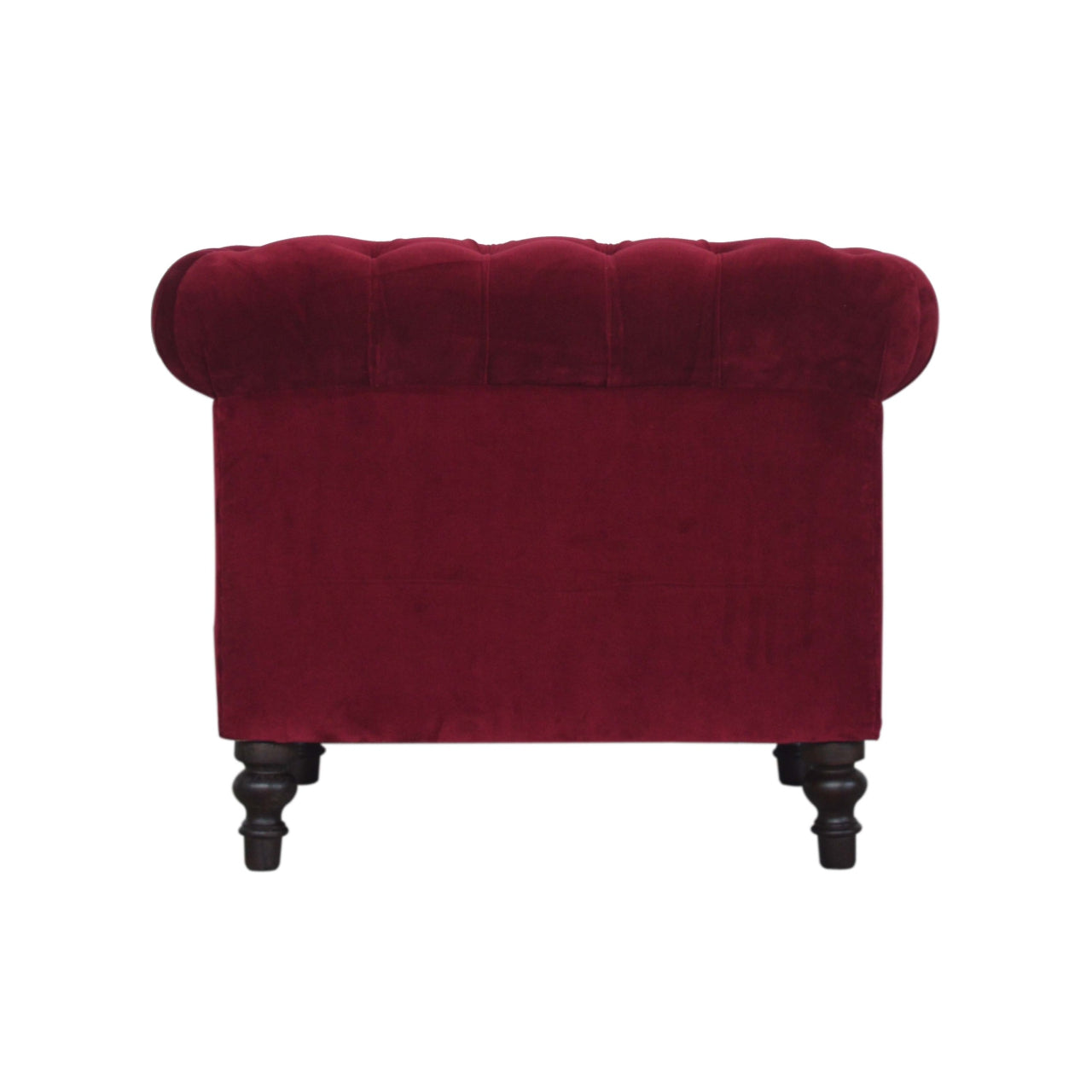 Wine Red Chesterfield Armchair - Luxe Home Comforts